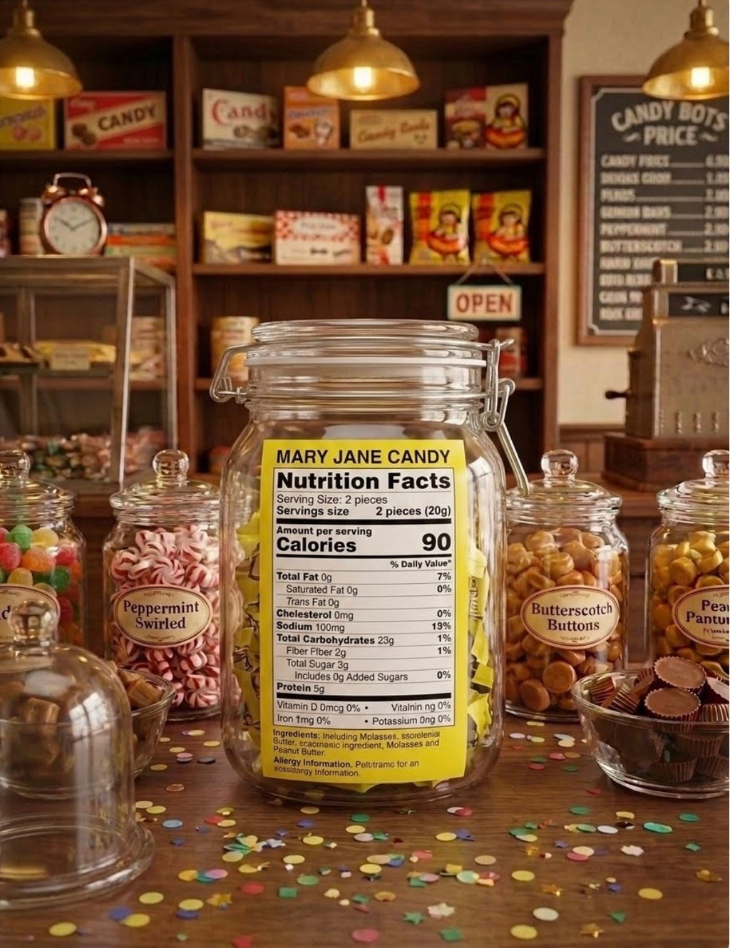 Mary Jane Molasses & Peanut Butter Chews