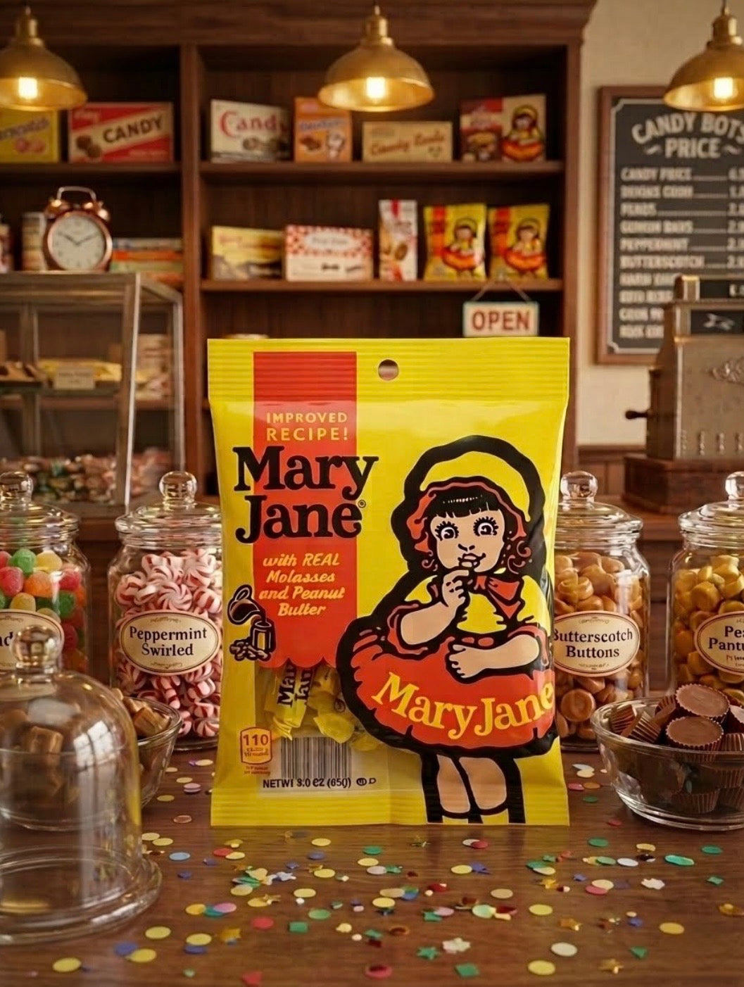 Mary Jane Molasses & Peanut Butter Chews