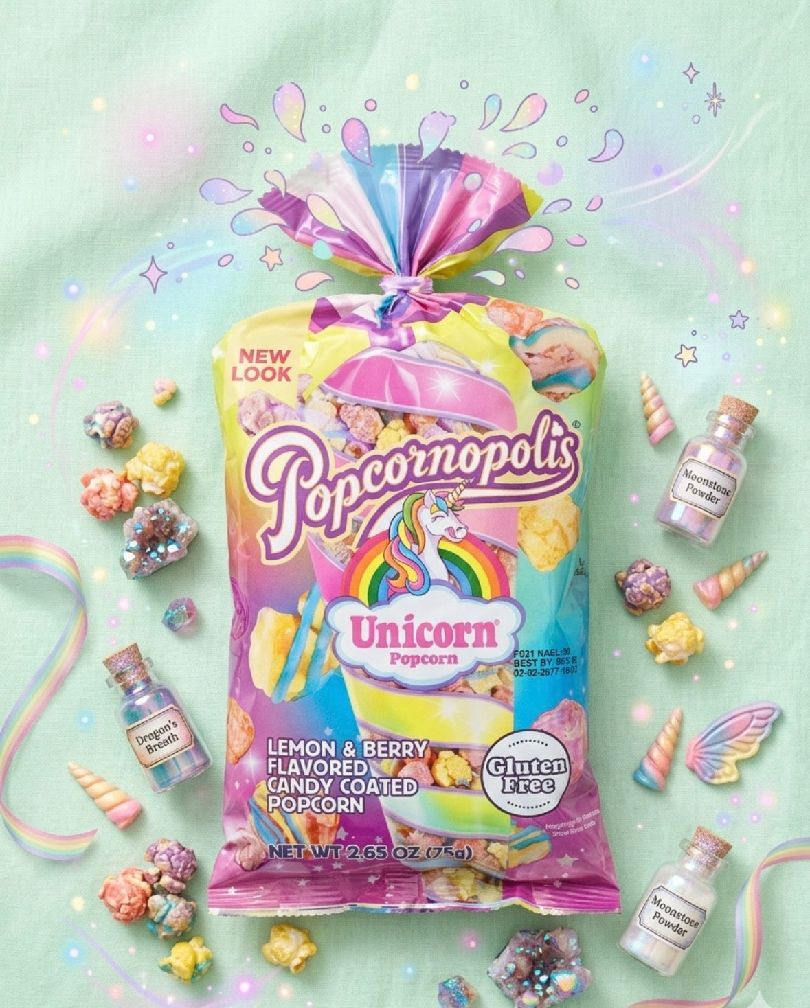 Popcornopolis Unicorn Candy-Coated Popcorn
