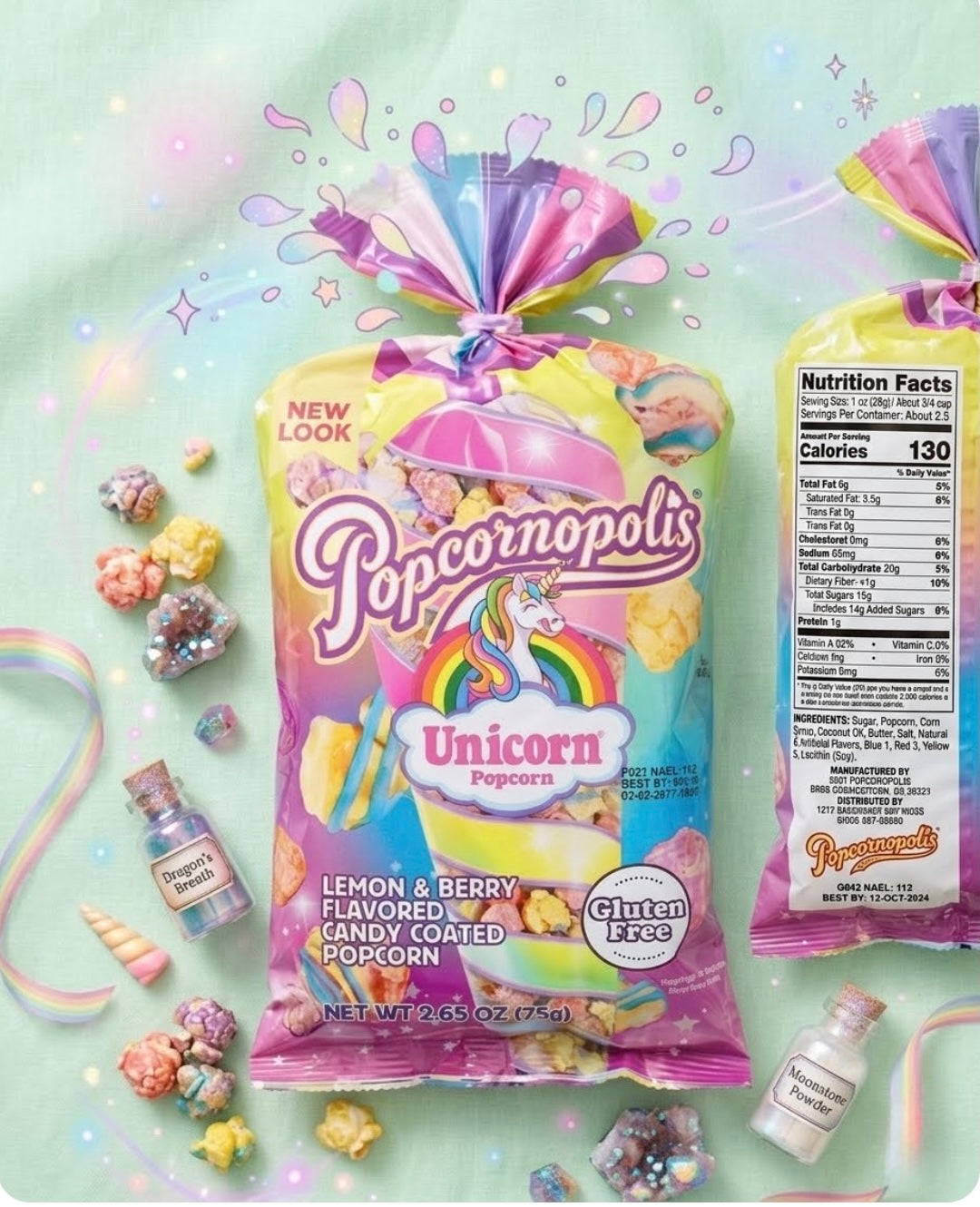 Popcornopolis Unicorn Candy-Coated Popcorn