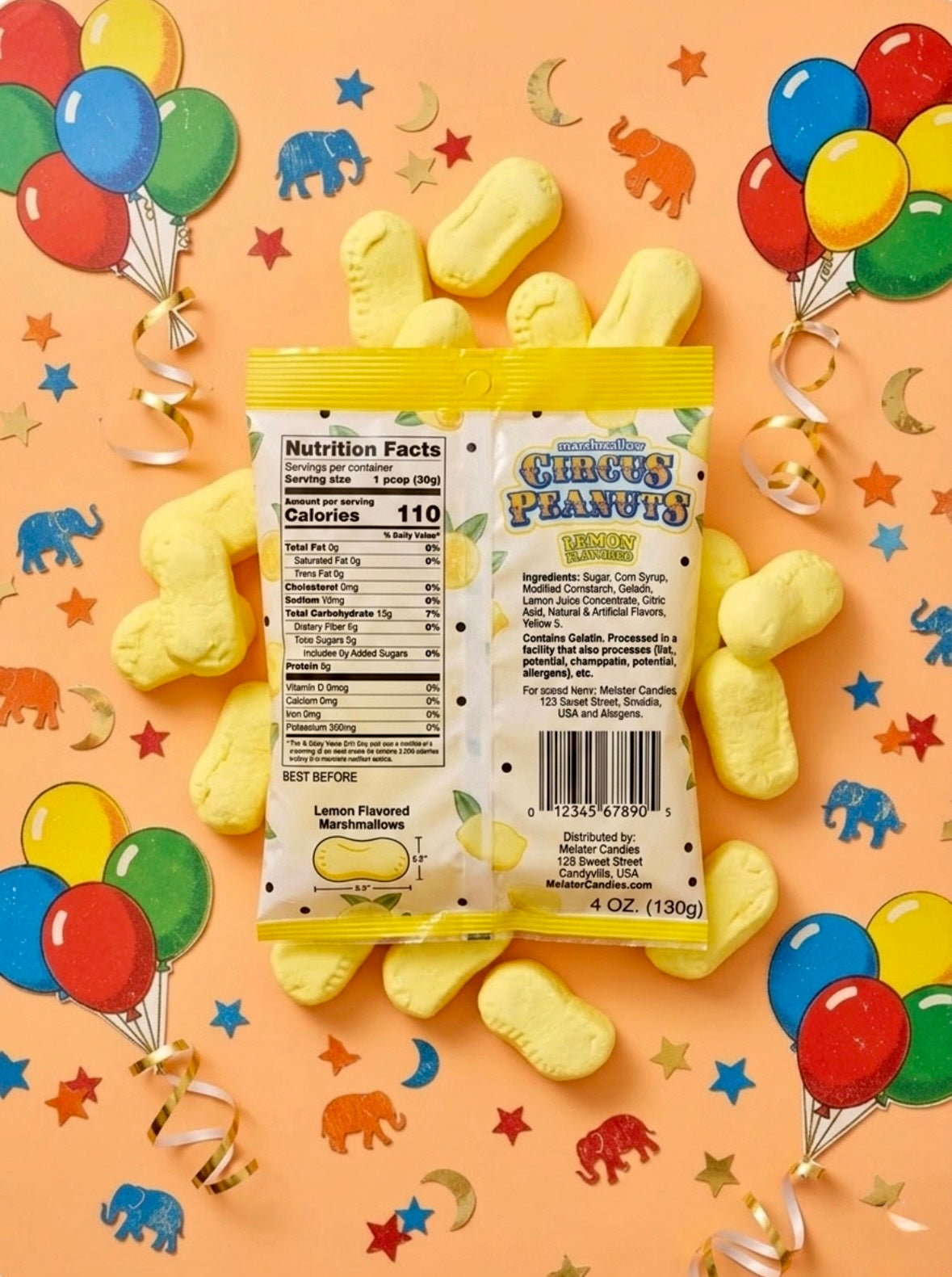 Lemon Circus Peanuts