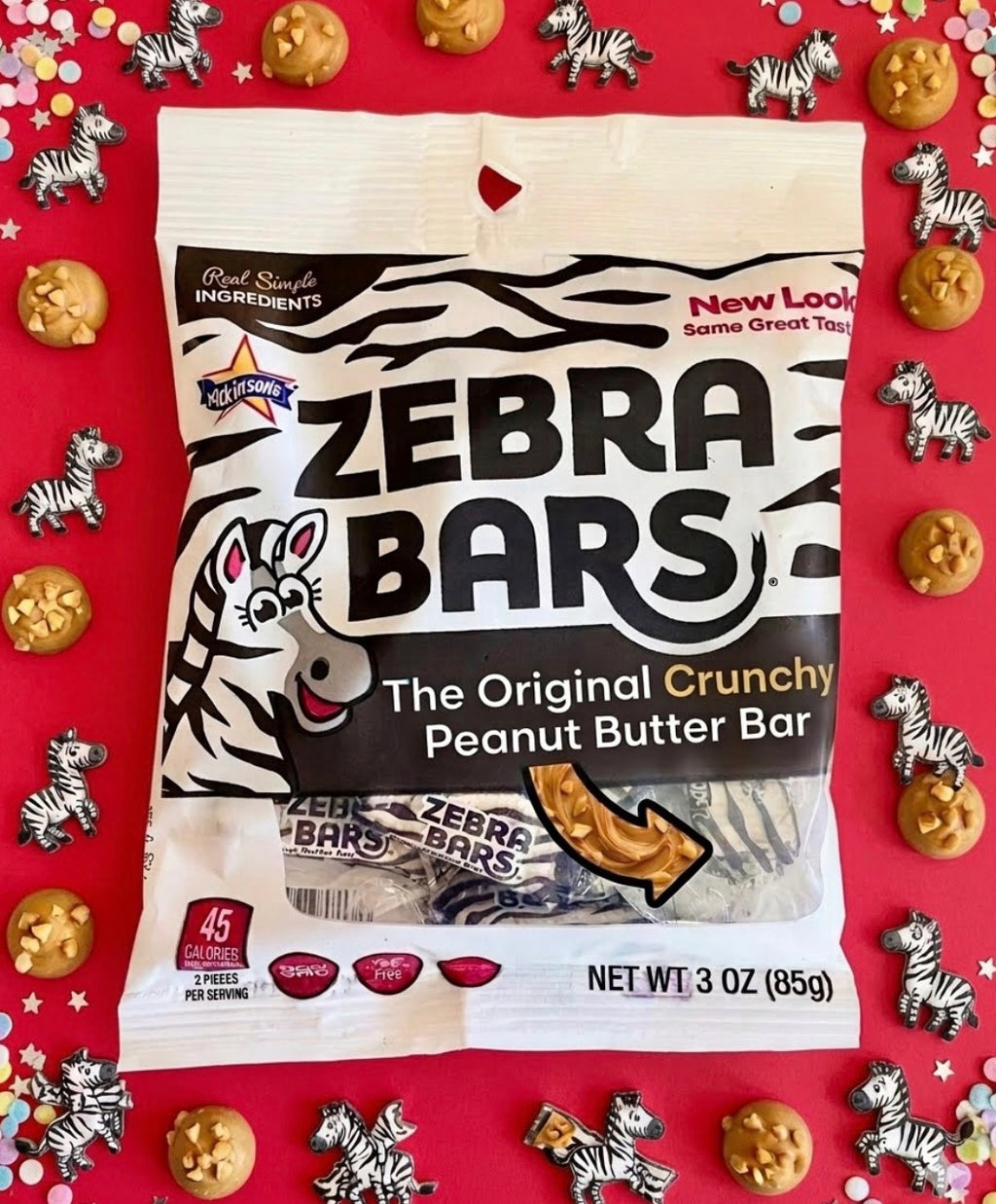 Atkinson's Zebra Bars Peanut Butter Chews